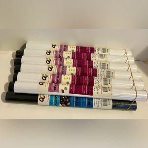 Memo Board Liner Con-Tact Liner Adhesive Asrt/6-Black Chalkboard & 6-Dry Eraser